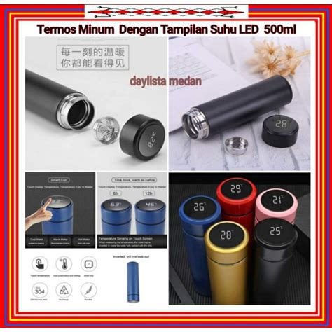 Jual Termos Air Minum Dengan Tampilan Suhu Led Penahan Panas Ml One