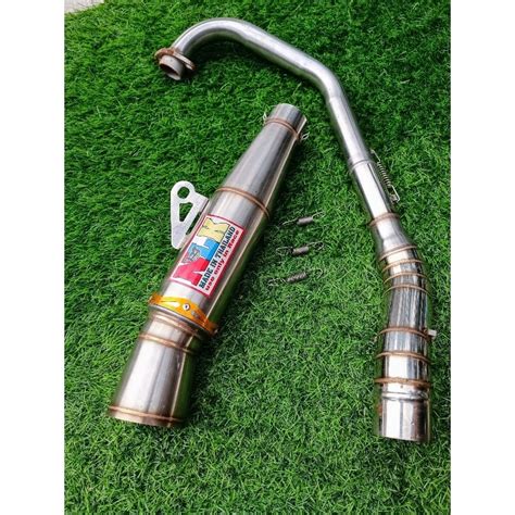 Jual NLK Stainles Pipe Canister Conical Open Specs Exhaust Pipe For