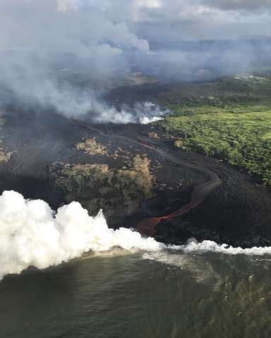 Hawaii volcano produces methane and 'eerie' blue flames