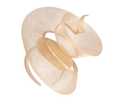 Bespoke Nude Sinamay Racing Fascinator By Fillies Collection In Australia Fascinators Online