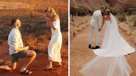 Afl Channel S Abbey Holmes Wows In Wedding To Ex Afl Player