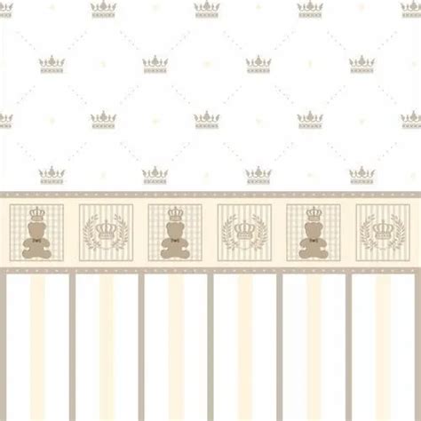 Papel De Parede Adesivo Baby Príncipe Ursinhos Nude m