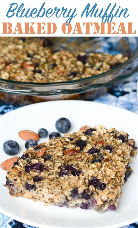 Blueberry Muffin Baked Oatmeal Flying On Jess Fuel