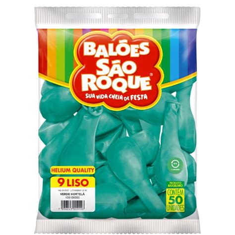 Balao Sao Roque Liso Verde Hortela Un