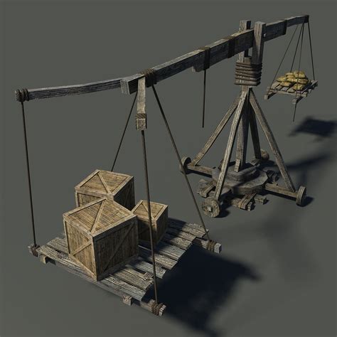 Artstation Old Medieval Crane