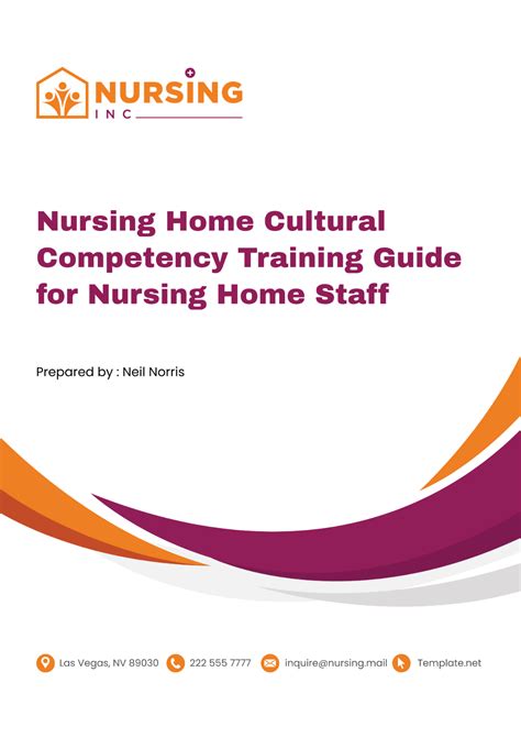 Nursing Home Cultural Competency Training Guide for Nursing Home Staff
