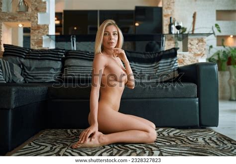 Elegant Fully Nude Blonde Posing While Stock Photo 2328327823 Shutterstock