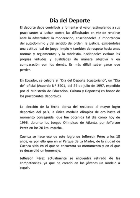 D A Del Deporte Pdf