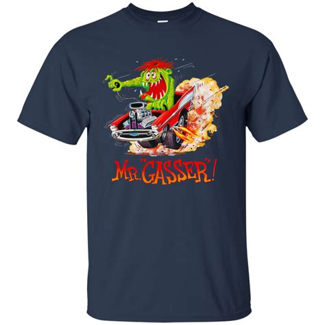 Mr Gasser T Shirt Hot Rod Custom Speed Car T Shirt Navy T Shirts