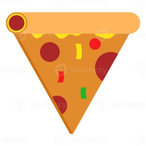 Pizza Slice Cartoon flat Illustration 10884770 PNG