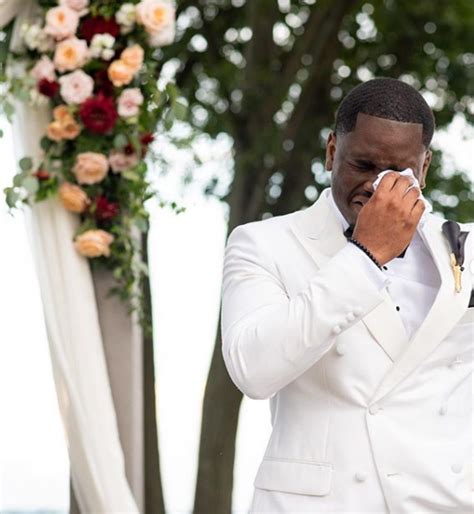 Black Wedding Moment Of The Day We Cant Get Enough Of This Groom Happy Crying At The Altar