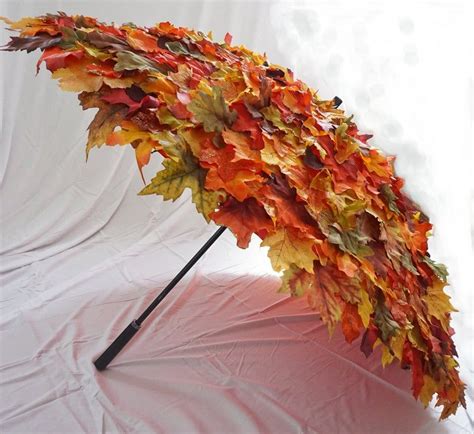 Blazy Days Umbrella Fall Autumn Leaves Umbrella Styling Prop Festivals