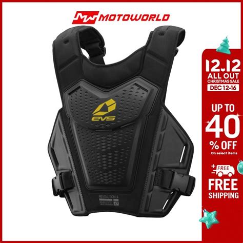 Evs Motorcycle Chest Protector Rv Bk R Evo Roost Guard Lazada Ph