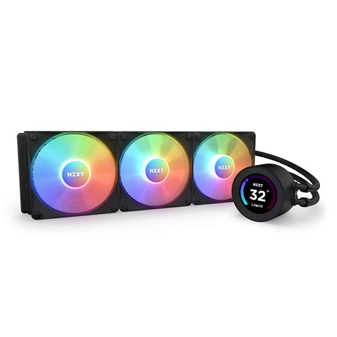 NZXT Kraken Elite 360 120mm Fans + AIO 360mm Radiator Liquid Cooling ...