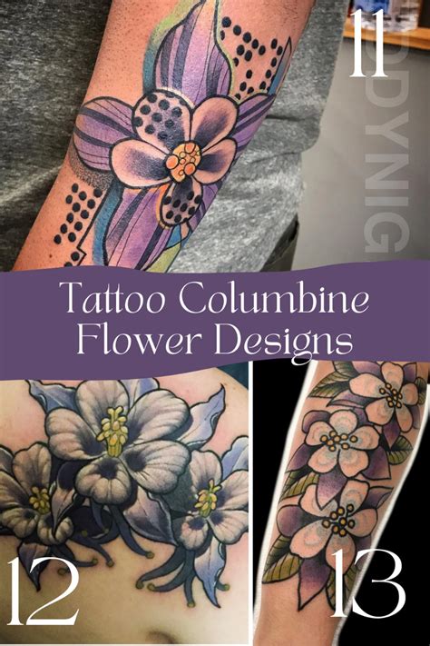 Colorado columbine flower tattoo ideas – Artofit