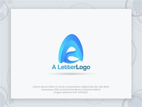 Premium Vector A Letter 3d Logo Design