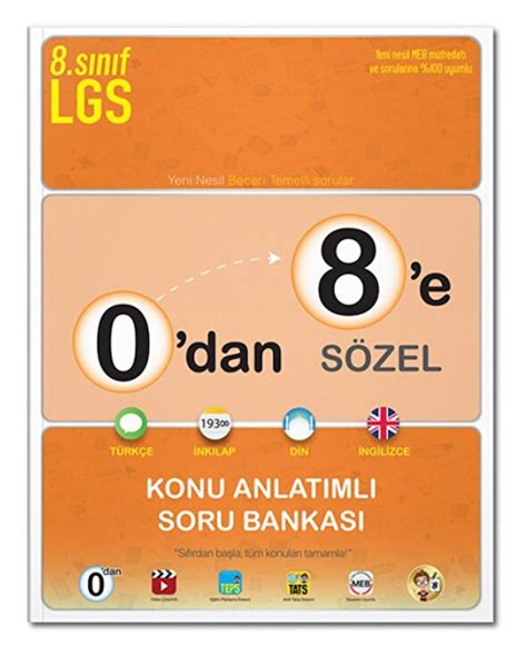 Tonguç 8 Sınıf 0 dan 8 e Sözel Konu Soru Fiyatları ve Modelleri Pazarama