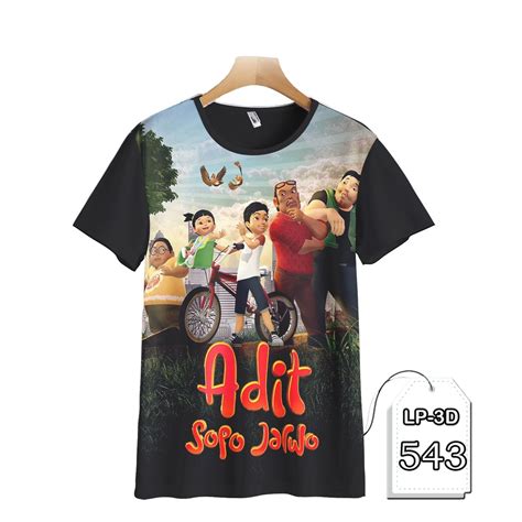 Jual Baju Adit Sopo Jarwo 3D Baju Cartoon TV Animasi Anak #LP3D-543 ...