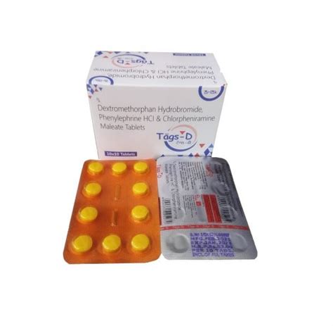 Dextromethorphan 10 Mg Chlorpheniramine 2mg Phenylephrine Hcl 5 Mg