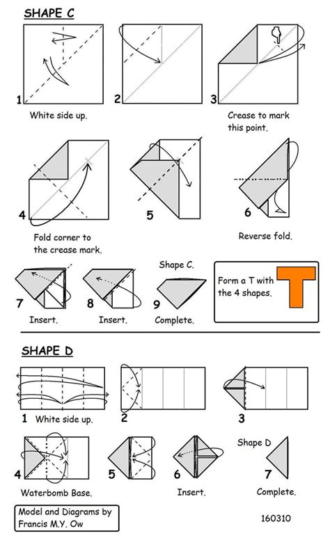 Francis Ow S Origami Diagrams T Puzzle Dissection