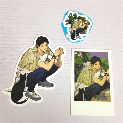 Haikyuu Polaroid Stickers Fan Merch Hinata Shoyo Kageyama Tobio