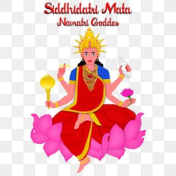 Siddhidatri Mata Vector Png Vector Psd And Clipart With Transparent