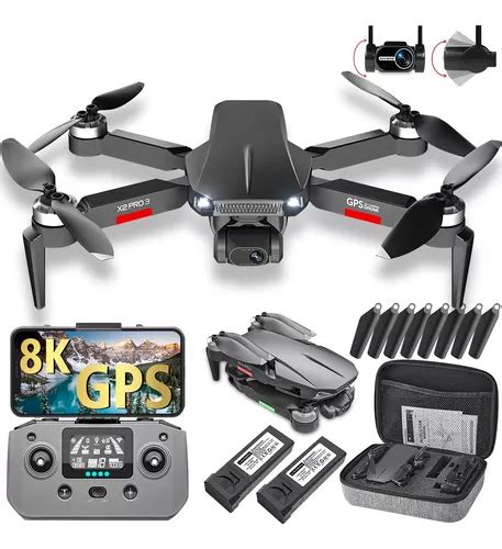 Drone Con Doble C Mara Profesional K Control Remoto Gps Hd Meses Sin