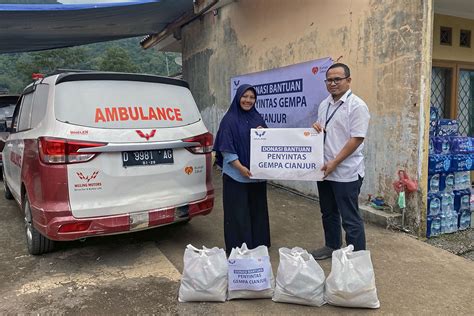 Wuling Motors Salurkan Bantuan Donasi Kepada Para Penyintas Gempa