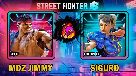 Street Fighter 6 🥊 Mdz Jimmy Ryu Vs Sigurd Chun Li 🥊 スト6 🥊 Sf6 🥊