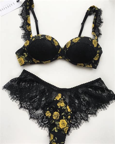 Floral Appliques Mesh Underwire Lingerie Set Artofit