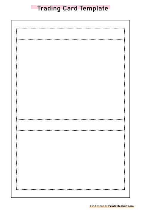 Free Printable Blank Trading Card Templates Pdf Included Printables Hub