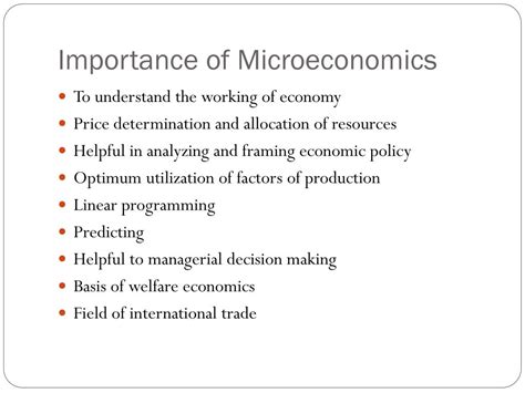 PPT Introduction To Microeconomics PowerPoint Presentation Free