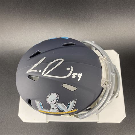 Buccaneers Lavonte David Signed Super Bowl Lv Mini Helmet The