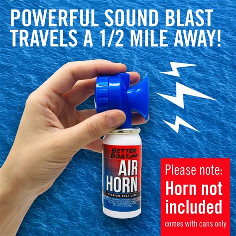 Air Horn Refills Air Horn Refill Canister 2 Pack Better Boat