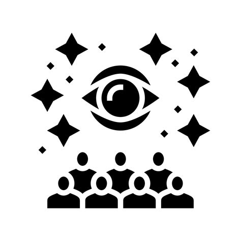 impression management glyph icon vector illustration 10323057 Vector