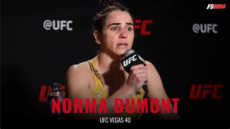 Norma Dumont Ufc Vegas 40 Full Post Fight Interview Youtube