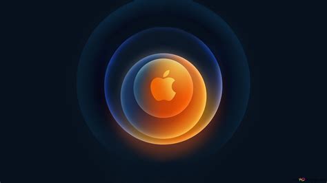 Colorful Apple circular logo 4K wallpaper download