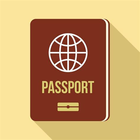 Icono De Pasaporte Tipo Plano Vector En Vecteezy