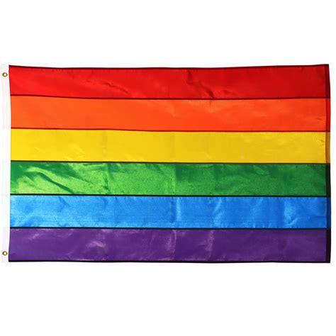 Anley Everstrong Series Rainbow Flag Gay Pride Flag 3x5 Ft Heavy Duty Nylon For Lgbt Parade