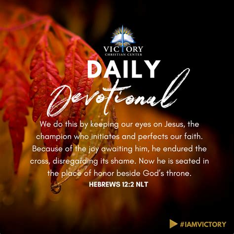 Daily Devotional November 15th — Victory Christian Center