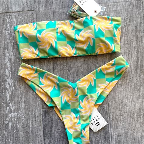 Billabong Swim Billabong Unreleased Trippin On Sun Tully Tube V Hike Bikini Set Poshmark