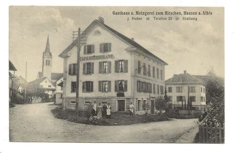 Hausen Am Albis ZH Gasthaus Metzgerei Zum Hirschen 1910 Kaufen