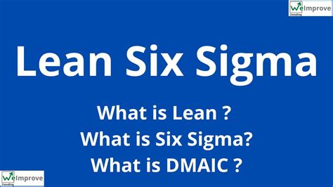 Lean Six Sigma I Lean 6 Sigma Lean 6 Sigma And Dmaic All What You Need To Know About Youtube