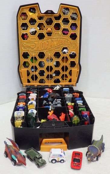 Hot Wheels Case With Over Cars Of Various Brands And Conditions From The S To S