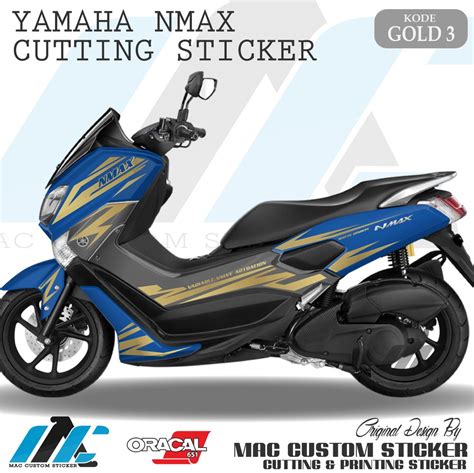 Jual Gold Cutting Sticker Nmax Striping Variasi Cutting Stiker