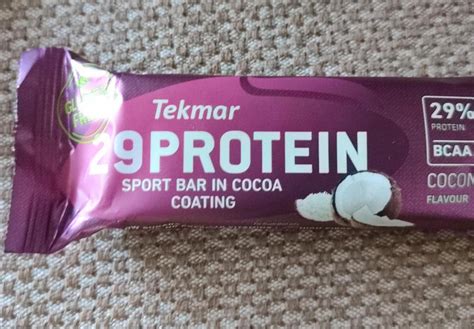 29 Protein Sport Bar In Cocoa Coating Coconut Flavour Tekmar Kalorie