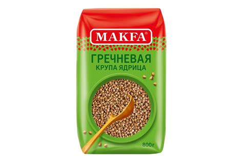 Крупа гречневая Макфа Ядрица быстроразваривающаяся 800 г с бесплатной ...