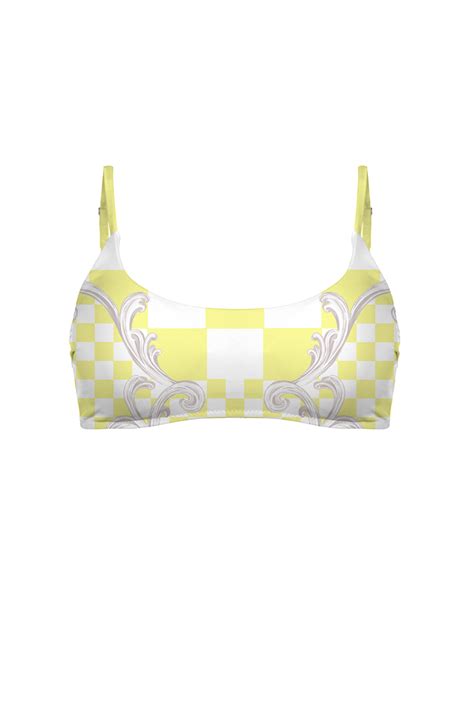 Stretch Terry Bikini Top With Versailles Lemon Print Buy At Price In The Online Store