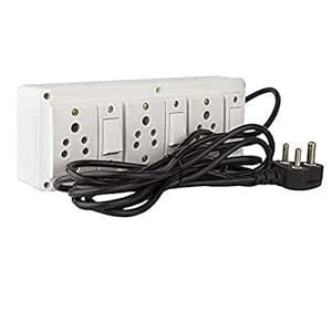 Buy ZOLDYCK Heavy Duty PVC Extension Board 3 Socket And 3 Switch 6