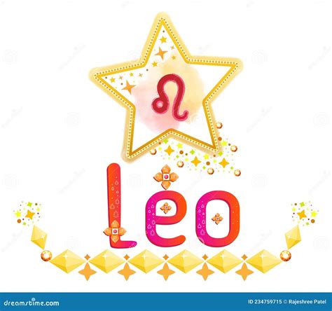 Leo Star Sign. Moon Sign. Zodiac Sign. Astrology Sign Label. Horoscope